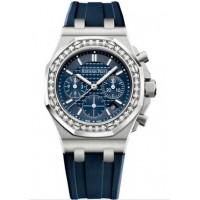 Replica Audemars Piguet Royal Oak OffShore 26231 Lady Chronograph Stainless Steel Silver Diamond Watch