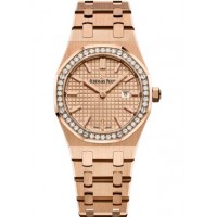 Audemars Piguet Royal Oak 67651 Quartz Pink Gold Pink Bracelet Watch