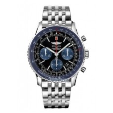 Replica Breitling Navitimer 01 Limited Blue Edition Stainless Steel Men's Watch AB012116/BE09