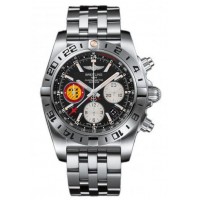 Replica Breitling Chronomat 44 GMT 50th Anniversary Patrouille Suisse Stainless Steel Watch AB04203J/BD29/377A