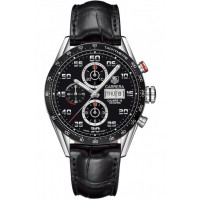 Replica Tag Heuer Carrera Black Dial Automatic Chronograph Men's Watch CV2A1R.FC6235