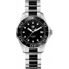 Replica Tag Heuer Aquaracer Black Dial Diamond Ladies Watch WAY131C.BA0913