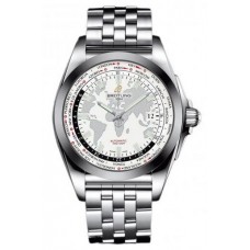 Replica Breitling Galactic Unitime Stainless Steel Watch WB3510U0/A777/375A