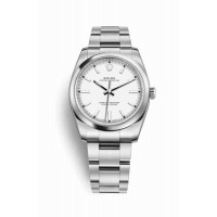 Replica Rolex Oyster Perpetual 34 Oystersteel 114200 White Dial Watch m114200-0024