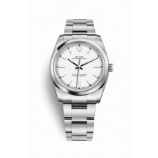 Replica Rolex Oyster Perpetual 34 Oystersteel 114200 White Dial Watch m114200-0024