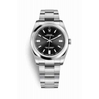 Replica Rolex Oyster Perpetual 36 Oystersteel 116000 Black Dial Watch m116000-0013