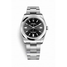 Replica Rolex Oyster Perpetual 36 Oystersteel 116000 Black Dial Watch m116000-0013