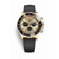 Replica Rolex Cosmograph Daytona 18 ct yellow gold 116518LN Champagne-colour black Dial Watch m116518ln-0040