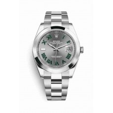 Replica Rolex Datejust 41 Oystersteel 126300 Slate Dial Watch m126300-0013