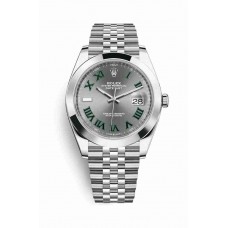 Replica Rolex Datejust 41 Oystersteel 126300 Slate Dial Watch m126300-0014
