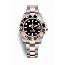 Replica Rolex GMT-Master II Everose Rolesor Oystersteel 18 ct Everose gold – 126711CHNR Black Dial Watch m126711chnr-0002