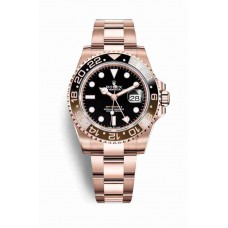 Replica Rolex GMT-Master II 18 ct Everose gold – 126715CHNR Black Dial Watch m126715chnr-0001