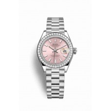 Replica Rolex Datejust 28 Platinum 279136RBR Pink Dial Watch m279136rbr-0004