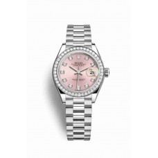 Replica Rolex Datejust 28 Platinum 279136RBR Pink set diamonds Dial Watch m279136rbr-0005