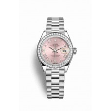 Replica Rolex Datejust 28 Platinum 279136RBR Pink Dial Watch m279136rbr-0012