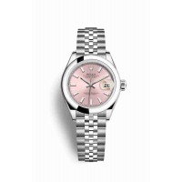 Replica Rolex Datejust 28 Oystersteel 279160 Pink Dial Watch m279160-0001