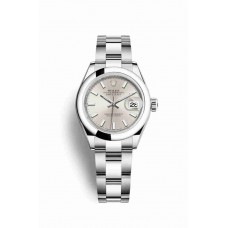 Replica Rolex Datejust 28 Oystersteel 279160 Silver Dial Watch m279160-0006