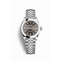 Replica Rolex Datejust 28 Oystersteel 279160 Dark grey Dial Watch m279160-0009