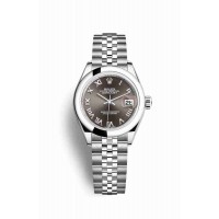 Replica Rolex Datejust 28 Oystersteel 279160 Dark grey Dial Watch m279160-0011