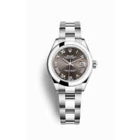 Replica Rolex Datejust 28 Oystersteel 279160 Dark grey Dial Watch m279160-0012