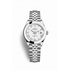 Replica Rolex Datejust 28 Oystersteel 279160 White Dial Watch m279160-0015