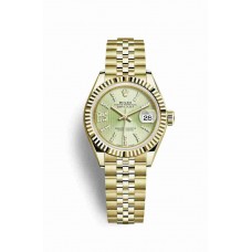 Replica Rolex Datejust 28 18 ct yellow gold 279178 Linden set diamonds Dial Watch m279178-0008