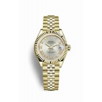 Replica Rolex Datejust 28 18 ct yellow gold 279178 Silver Dial Watch m279178-0021
