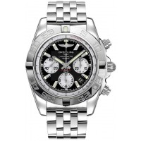 Breitling Chronomat Black Dial Stainless Steel Men's Watch AB011012/B967/388A Replica 