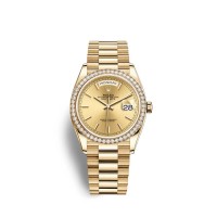 Copy Rolex Day-Date 36 18 ct yellow gold M128348RBR-0026 Replica 