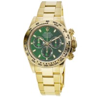 Rolex Cosmograph Daytona John Mayer 18kt Yellow Gold Green Dial Men's Replica Watch 116508-0013