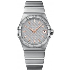 Omega Constellation Automatic Chronometer 38mm Silver Dial Stainless Steel Men's Replica Watch 123.10.38.21.06.002