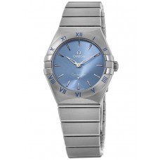 Omega Constellation Quartz 28 MM Blue Dial Steel Women's Replica Watch 131.10.28.60.03.001