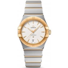 Omega Constellation Quartz 36mm Silver Dial Yellow Gold and Stainless Steel Women's Replica Watch 131.20.36.60.02.002