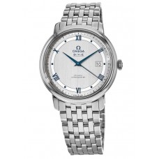 Omega De Ville Prestige Co-Axial 39.5mm Rhodium Dial Men's Replica Watch 424.10.40.20.02.001