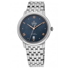 Omega De Ville Prestige Co-Axial 39.5mm Blue Dial Steel Men's Replica Watch 424.10.40.20.03.004