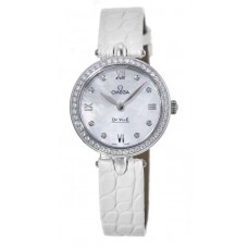 Omega De Ville Prestige Quartz 27.4mm Diamond  Women's Replica Watch 424.18.27.60.55.001
