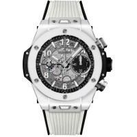 Hublot Big Bang Unico White Ceramic Skeleton Dial Rubber Strap Men's Replica Watch 441.HX.1171.RX