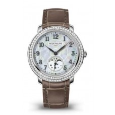 Patek Philippe Complications Mother of Pearl Dial Leather Strap Women's Replica Watch 4968G-010