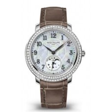 Patek Philippe Complications Mother of Pearl Dial Leather Strap Women's Replica Watch 4968R-010