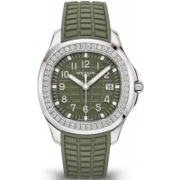 Patek Philippe Aquanaut Green Dial Diamond Composite Strap Men's Replica Watch 5267/200A-011