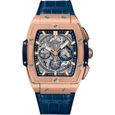 Hublot Spirit of Big Bang Chronograph King Gold Blue Leather Men's Replica Watch 641.OX.7180.LR