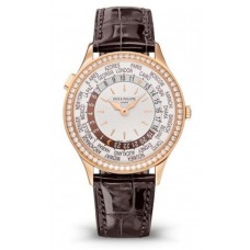 Patek Philippe Complications World Time Rose Gold Diamond Unisex Replica Watch 7130R-013