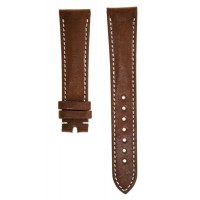 Omega 19 MM Brown Calfskin Leather Men's Strap 98000409
