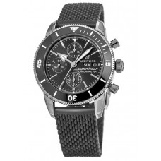 Breitling Superocean Heritage II Chronograph 44 Black Ceramic Rubber Strap Men's Replica Watch A13313121B1S1