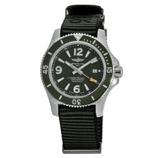 Breitling Superocean Automatic 44 Outerknown Green Dial Fabric Strap Men's Replica Watch A17367A11L1W1