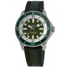 Breitling Superocean Automatic 44 Green Dial Rubber Strap Men's Replica Watch A17376A31L1S1