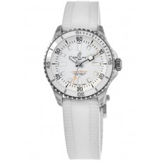 Breitling Superocean Automatic 36 White Dial Rubber Strap Women's Replica Watch A17377211A1S1