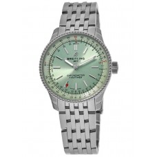 Breitling Navitimer Automatic 35 Green Dial Steel Women's Replica Watch A17395361L1A1