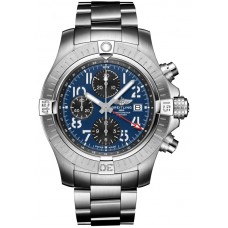 Breitling Avenger Chronograph GMT 45 Blue Dial Steel Men's Replica Watch A24315101C1A1