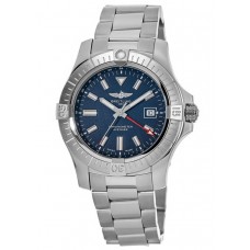 Breitling Avenger Automatic GMT 45 Blue Dial Stainless Steel Men's Replica Watch A32395101C1A1